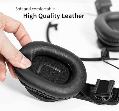 سماعات رأس ستيريو PH2 VR متوافقة مع PS VR 2 - تصميم بمشبك سهل التركيب والإزالة - تبدو أنيقة مع جهاز توجيه الكابل (غطاء للأذنين 75 مم × 90 مم أسود) in Kuwait