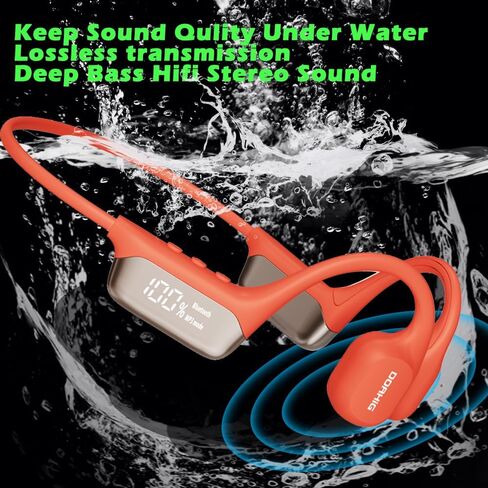 AYI Open Ear Air Conduction Bluetooth Headphone Dual Mic Rotatable Boom Mic Active Noise Cancellation IPX5 Waterproof Bluetooth 5.4 Pain-Free Design for Sports Work Outdoor Activities-DG Black in Kuwait