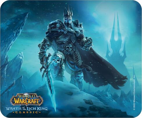 لوحة ماوس مرنة من ABYSTYLE World of Warcraft Lich King مقاس 9.25 سم × 7.7 سم، وسادات ماوس مطاطية غير قابلة للانزلاق، حصيرة ماوس مستطيلة للمكتب، هدية أنيمي مانغا in Saudi Arabia