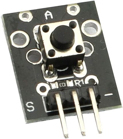 2PCS KY-004 3 Pin Button Key Tactile Switch Sensor Breakout Board Module For Arduino Raspberry Pie in Saudi Arabia