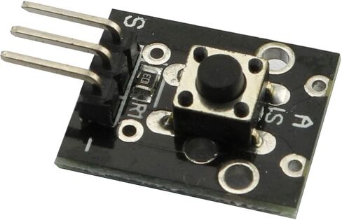 2PCS KY-004 3 Pin Button Key Tactile Switch Sensor Breakout Board Module For Arduino Raspberry Pie in Saudi Arabia