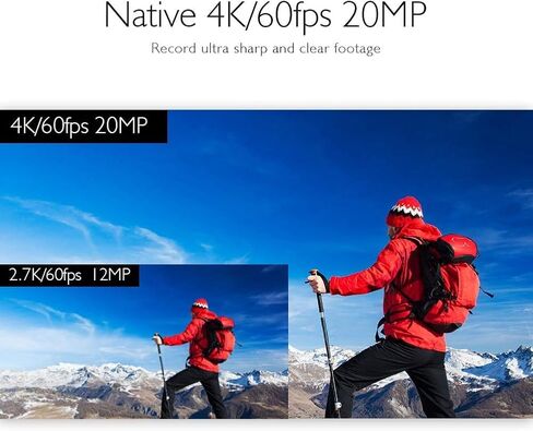 AKASO V50 Elite 4K60fps شاشة تعمل باللمس واي فاي عمل الكاميرا التحكم الصوتي EIS 131 قدم كاميرا مقاومة للماء 8X التكبير التحكم عن بعد in Kuwait