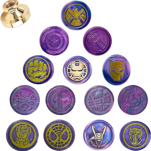 5PCS Wax Seal Stamp Head Replacement Retro Antique Sealing Wax Scrapbooking Stamps Head for Wedding Party Invitations Gift Idea Decoration (Alice) in Saudi Arabia