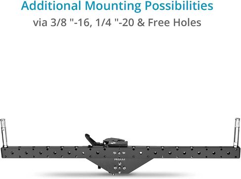 PROAIM Dual Bar Mount with 5/8 Baby Pins for Monitors & Camera Support Accessories. Compatibility- 2" / 50mm Diameter Posts. Payload up to 36kg / 80lb. (P-DLMB-01) in Saudi Arabia