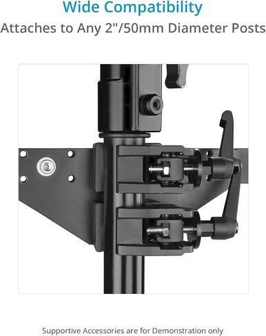 PROAIM Dual Bar Mount with 5/8 Baby Pins for Monitors & Camera Support Accessories. Compatibility- 2" / 50mm Diameter Posts. Payload up to 36kg / 80lb. (P-DLMB-01) in Saudi Arabia