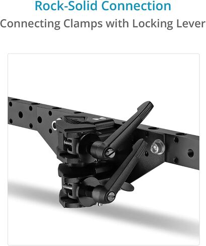 PROAIM Dual Bar Mount with 5/8 Baby Pins for Monitors & Camera Support Accessories. Compatibility- 2" / 50mm Diameter Posts. Payload up to 36kg / 80lb. (P-DLMB-01) in Saudi Arabia