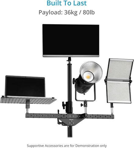 PROAIM Dual Bar Mount with 5/8 Baby Pins for Monitors & Camera Support Accessories. Compatibility- 2" / 50mm Diameter Posts. Payload up to 36kg / 80lb. (P-DLMB-01) in Saudi Arabia