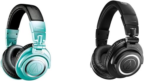 Audio-Technica ATH-M50xBT2IB Wireless Over-Ear Headphones, Ice Blue in Saudi Arabia