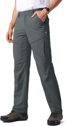 Mens Hiking Pants Quick Cool Dry Tactical Cargo Pants Outdoor Casual Work Waterproof Lightweight for Fishing Safari Camping in Saudi Arabia