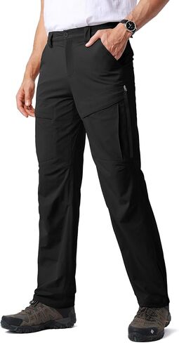Mens Hiking Pants Quick Cool Dry Tactical Cargo Pants Outdoor Casual Work Waterproof Lightweight for Fishing Safari Camping in Saudi Arabia