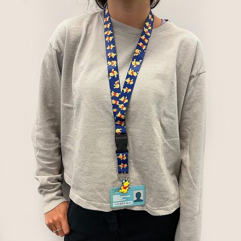 Disney Winnie the Pooh Lanyard - Lanyards for Keys - Neck Lanyard with Winnie the Pooh Charm (Winnie the Pooh Lanyard) in Saudi Arabia
