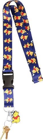 Disney Winnie the Pooh Lanyard - Lanyards for Keys - Neck Lanyard with Winnie the Pooh Charm (Winnie the Pooh Lanyard) in Saudi Arabia
