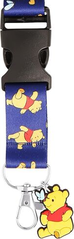 Disney Winnie the Pooh Lanyard - Lanyards for Keys - Neck Lanyard with Winnie the Pooh Charm (Winnie the Pooh Lanyard) in Saudi Arabia