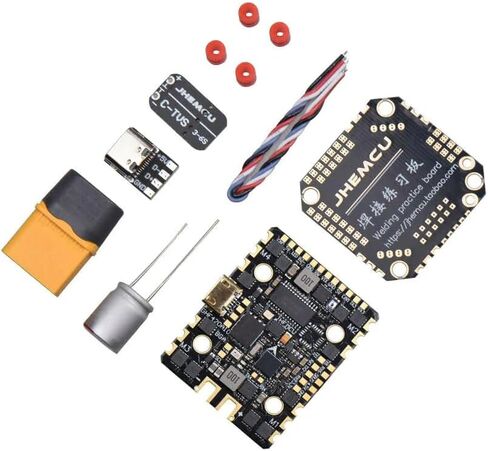 JHEMCU GHF420AIO BGA F4 OSD وحدة تحكم في الطيران مع مخرج 5V 10V BEC ومدمج 40A BL_S 4In1 ESC in Kuwait