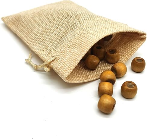 WINBOB 10Pcs Organic Cotton Muslin Bags 4x6 Inch - Small Bulk Muslin Bags With Drawstring - Cloth Drawstring Bags for DIY Craft, Home Decor, Spices, Tea, Gift Sachet, Soap, Candy, Party Favours in Kuwait