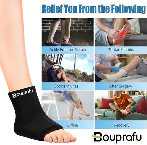 Ankle Ice Pack Wrap for Swelling, Foot Ice Pack Compression Freeze Sleeve for Injuries, Plantar Fasciiti, Achilles Tendonitis Relief, Sprain, Elbow, Knee (L) in Saudi Arabia