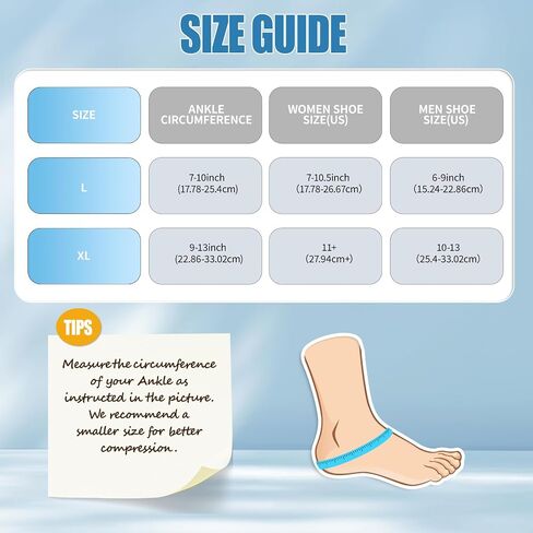 Ankle Ice Pack Wrap for Swelling, Foot Ice Pack Compression Freeze Sleeve for Injuries, Plantar Fasciiti, Achilles Tendonitis Relief, Sprain, Elbow, Knee (L) in Saudi Arabia