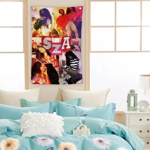 KizmiQ SZA Tapestry Music Tapestries With 4 Brass Grommets For College Dorm Room Decoration 2x3 Ft in Saudi Arabia