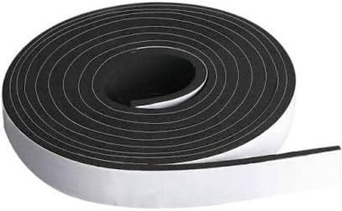 Weatherstripping 1 inch x 1/4 inch x 17 ft Self Adhesive Stick-On Weather Seal Sponge Foam Tape Gray/Charcoal in Saudi Arabia
