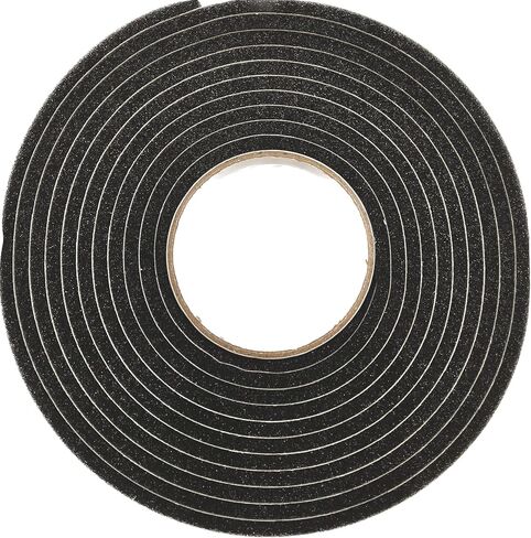 Weatherstripping 1 inch x 1/4 inch x 17 ft Self Adhesive Stick-On Weather Seal Sponge Foam Tape Gray/Charcoal in Saudi Arabia