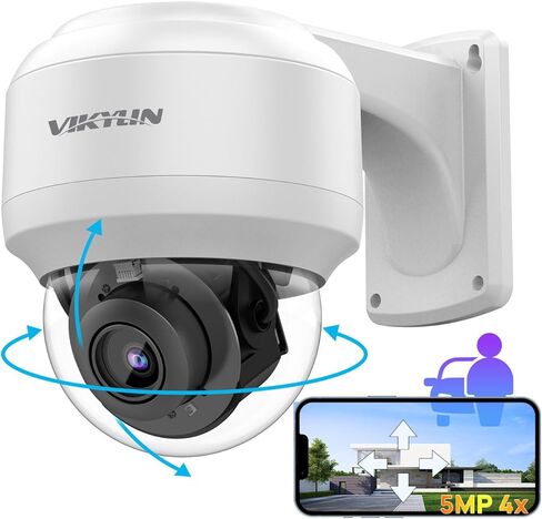 متوافق مع كاميرا Hikvision 4K PTZ 8MP بالألوان الكاملة PoE IP، عدسة تكبير بصري 5X 2.7~13.5 مم، اكتشاف الإنسان/المركبة بالذكاء الاصطناعي، رؤية ليلية ملونة بأضواء كاشفة بطول 98 قدمًا، صوت ثنائي الاتجاه، SD(512 جيجابايت)، IP67(2386IRC PTZ) in Kuwait