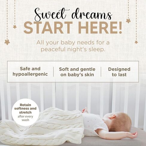 Bassinet Fitted Sheets - Compatible with Graco Travel Lite Crib, Sense2Snooze, My View 4 in 1, Dream Suite and Guava Bassinet | 100% Organic Jersey Cotton - Light Blue + Dark Blue | 30x20 (2 Pack) in Saudi Arabia