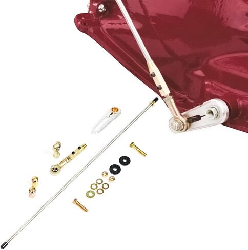 Maureen ACA-1811 مجموعة وصلات تحويل عمود قابلة للتعديل لشاحنة Chevy Turbo-Hydramatic 350-TH350 400-TH400 200-TH200 200-4R-TH200-4R 700-R4-TH700R4 (طول 26 بوصة) in Kuwait