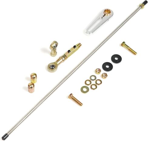 Maureen ACA-1811 مجموعة وصلات تحويل عمود قابلة للتعديل لشاحنة Chevy Turbo-Hydramatic 350-TH350 400-TH400 200-TH200 200-4R-TH200-4R 700-R4-TH700R4 (طول 26 بوصة) in Kuwait