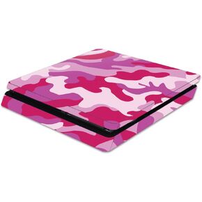 MightySkins Skin Compatible with Sony PS4 Slim Console - Pink Camo | Protective, Durable, and Unique Vinyl Decal wrap Cover | Easy to Apply, Remove, and Change Styles | Made in The USA