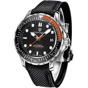 RollsTimi Pagani Design Men's Mechanical Watch Hour Hand Bright Steel Dive Watch Japanese Movement Sapphire Crystal Calendar Display Fashion Business NH35 Watch 1667