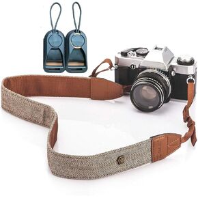 Comfort Neck Shoulder Strap with Super Load Quick Release Buckle for DSLR Video Light Action or Heavy Cameras(Brown)