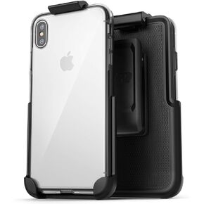 Encased Clear Back Case w/ Belt Clip Holster - Designed for iPhone XS Max (2018)