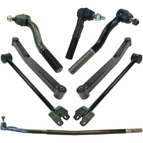 TRQ Front Steering & Suspension Kit Compatible with 2007-2018 Jeep
