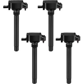 BDFHYK Ignition Coil Pack Set of 4 Compatible with Jeep Cherokee Compass Renegade Chrysler 200 Dodge Dart Fiat 500X Ram ProMaster City 2.4L L4 Replacement for UF751 UF754 68242286AA GN10738