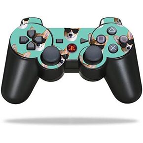 MightySkins Skin Compatible with Sony Playstation 3 PS3 Controller – Cool Corgi | Protective, Durable, and Unique Vinyl Decal wrap Cover | Easy to Apply, Remove, and Change Styles | Made in The USA