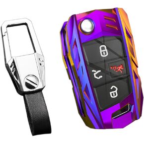 for Cadillac Key Fob Cover,Keychain,Zinc Alloy Protection Car Key Case for 2015-2019 Escalade CTS SRX XT5 ATS STS CT6 XTS XT4 Smart Remote Keyshell Accessories(for Cadillac Style A Grey)