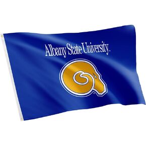 Desert Cactus Albany State University Flag Golden Rams ASU Flag Banners 100% Polyester Indoor Outdoor 3x5 feet Flags (Style 1)