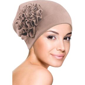 Babalet Chemo Headwear Turban Cap for Women Soft Stretchy Sleeping Hats for Cancer Patients Hair Loss Flowers Headwrap Beanie
