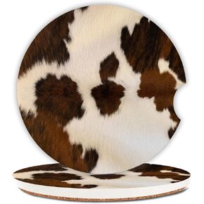 Absorbent Car Coasters 2 Pack for Women/Men,Bald Eagle USA Flag Car Coaster for Drinks,Ceramic Stone Car Cup Holder with A Finger Notch,American Flags in Kuwait