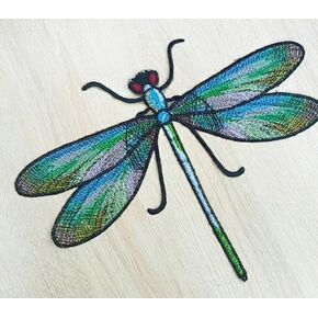 Dragonfly Irons Patches,Dragonfly Embroidered Sewing on Patches, Sew On Applique Patch, Iron On Patches, Appliques,Embroidered Applique,Dragonfly Embroidered