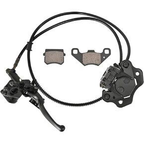 Rear Hand Hydraulic Disc Brake Master Cylinder Caliper Assembly with Brake Pads for Chinese ATV Quad TaoTao Sunl Roketa NST Cool sport 50cc 70cc 90cc 110cc 125cc