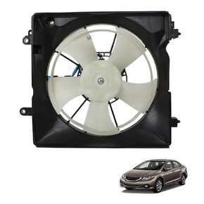 munirater Radiator Cooling Fan Assembly Replacement for 2012-2015 Civic 2013-2017 ILX HO3115158 HO3115158Q 19015R1AA01 19020RSAG01