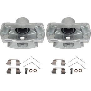 PAROD 19B2662 19B2663 Front Disc Brake Caliper Fit for 2002-2004 Honda CR-V, 2003-2011 Honda Element w/Mounting Bracket & Metal Piston