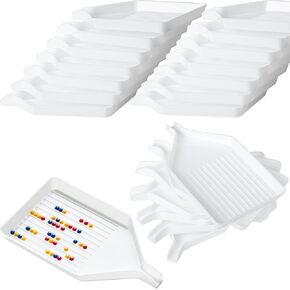 12PCS Plastic Diamond Painting Trays,3.8 x 2.2 Inches Bead Sorting Trays Organizer, Diamond Painting Tool Accessories for DIY Art Craft
