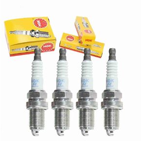 Sixity Auto 4 pc NGK Standard Spark Plugs compatible with Hyundai Accent 1.5L 1.6L L4 1995-2011