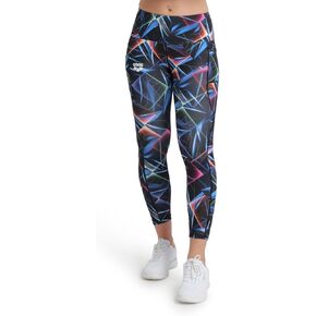 ARENA Women's Allover Panel 7/8 Tights Sporty High Waist Midi Leggings Side Pocket Soft Quick Dry Sweat Wicking Fabric