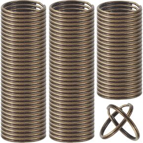 200PCS Key Rings, Split Bulk Keyrings for Keychain and Crafts (25mm) (Gold)