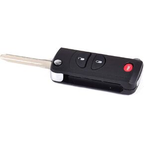beler 2+1 Button Folding Flip Remote Holder Key Keyless Shell Case Fob Fit for Chrysler Dodge Jeep