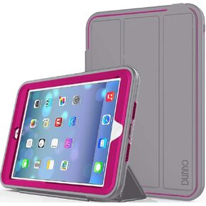 iPad Mini case iPad Mini 2 case iPad Mini 3 case DUNNO Heavy Duty Full Body Rugged Protective Case Whit Auto Sleep/Wake Up Stand Folio & Three Layer Design for Apple iPad Mini 1/2/3 (Black)