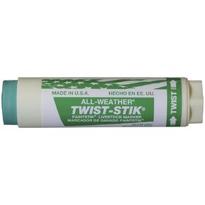 All-Weather-61072 Twist Stik Livestock Marker, 1-1/4" Diameter, 4-3/4" Length, Fluorescent Pink (Pack of 12)